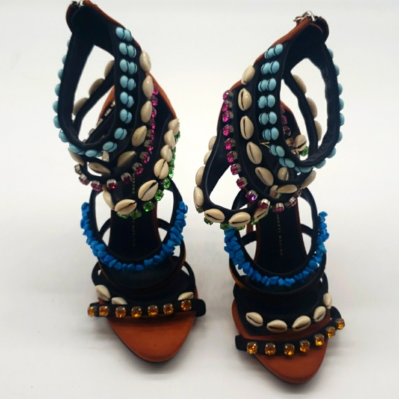 Giuseppe Zanotti size 40 color multi 100%Authentic NEW NEVER BEEN WORN - Picture 14 of 17